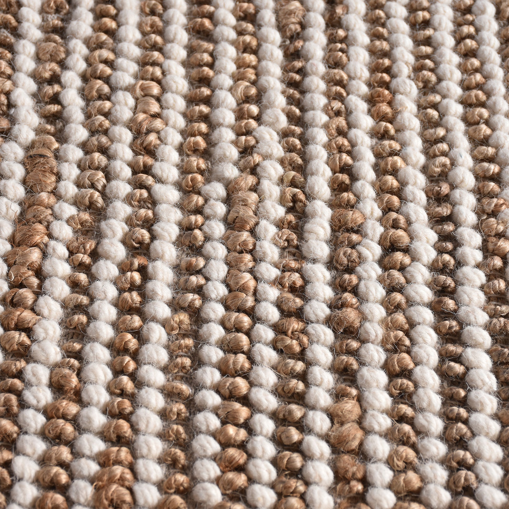 Area Rug, Bedroom Rug, Living Room Rug, Living Area Rug, Indian Rug, Office Carpet, Office Rug, Shop Rug Online, Jute, Wool, Natural, Natural White, Pitloom, All Loop, Strip