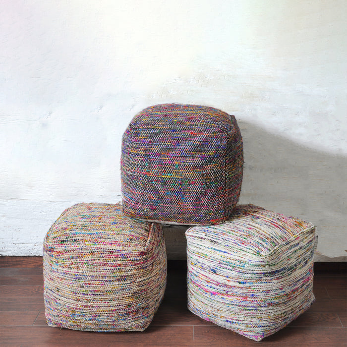 TRINITY POUF - WOOL/ POLYESTER