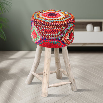 Turon Bar Stool, Recycle Fabric, Multi