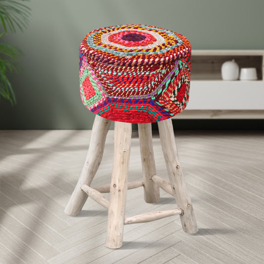 Turon Bar Stool, Recycle Fabric, Multi