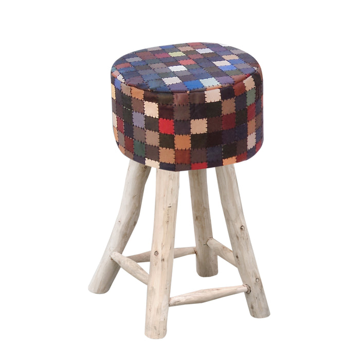 TUSCAN BAR STOOL - ITALIAN LEATHER