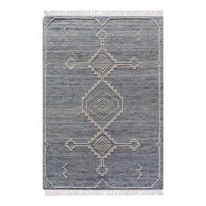 Area Rug, Bedroom Rug, Living Room Rug, Living Area Rug, Indian Rug, Office Carpet, Office Rug, Shop Rug Online, Denim, Wool, Natural White, Blue, bohemian 