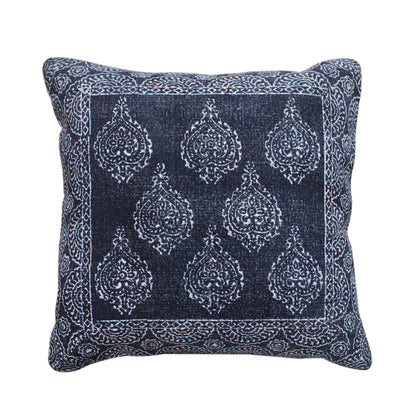 Loftus Pillow, Cotton, Printed, Grey, Pitloom, Flat Weave