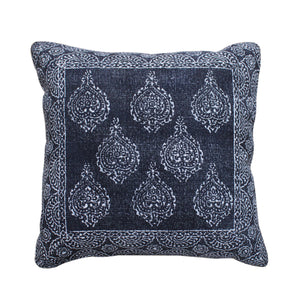 Loftus Pillow, Cotton, Printed, Grey, Pitloom, Flat Weave