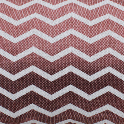 Rodez Pillow, Cotton, Printed, Brick, Pitloom, Flat Weave