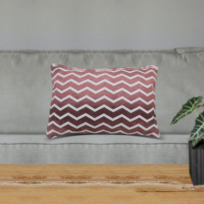 Rodez Pillow, Cotton, Printed, Brick, Pitloom, Flat Weave