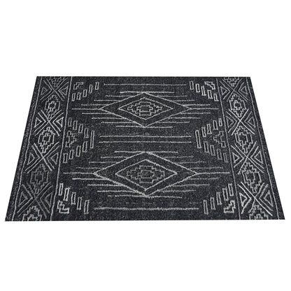 Area Rug, Bedroom Rug, Living Room Rug, Living Area Rug, Indian Rug, Office Carpet, Office Rug, Shop Rug Online, Wool, Charcoal, Hand woven, All Loop, Traditional