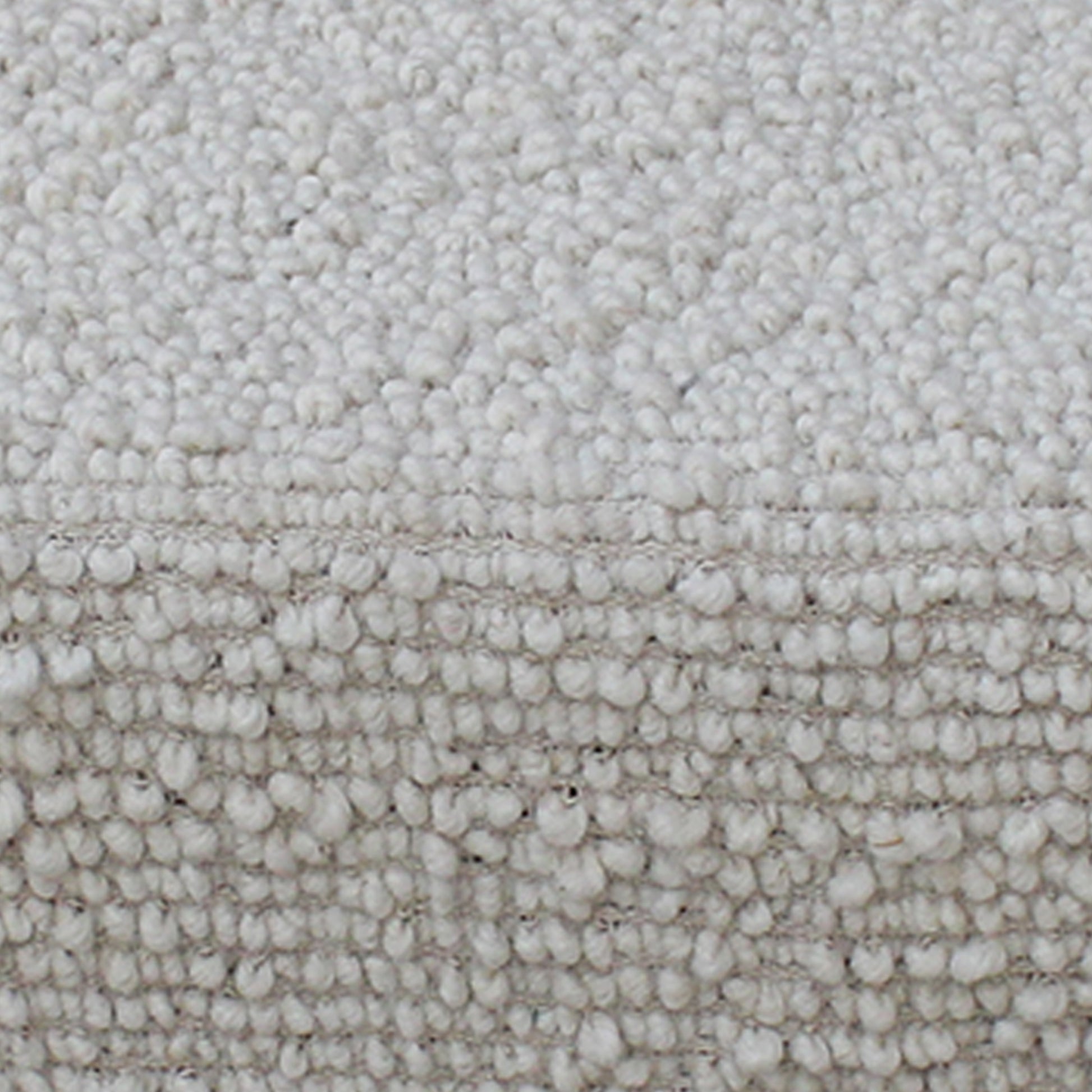 Vayots Bench, Wool, Polyester, Natural White, Hand woven, All Loop