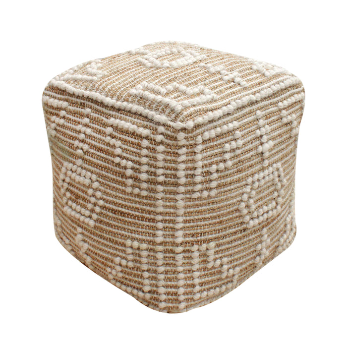 VERLA POUF - JUTE/ WOOL