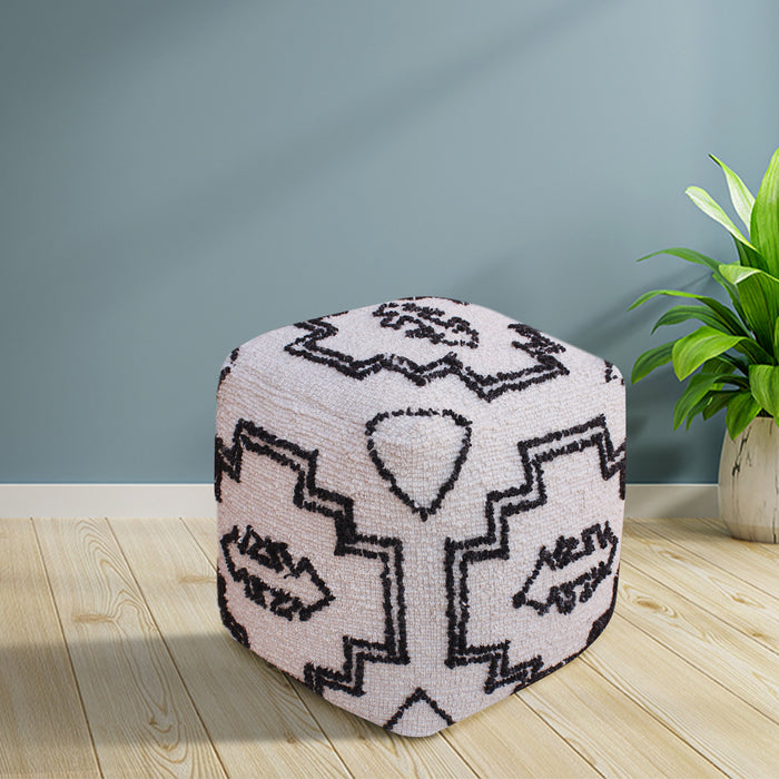 VICHENE POUF - WOOL