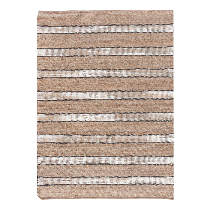 VINIUS RUG -  HEMP/ LEATHER/ POLYESTER