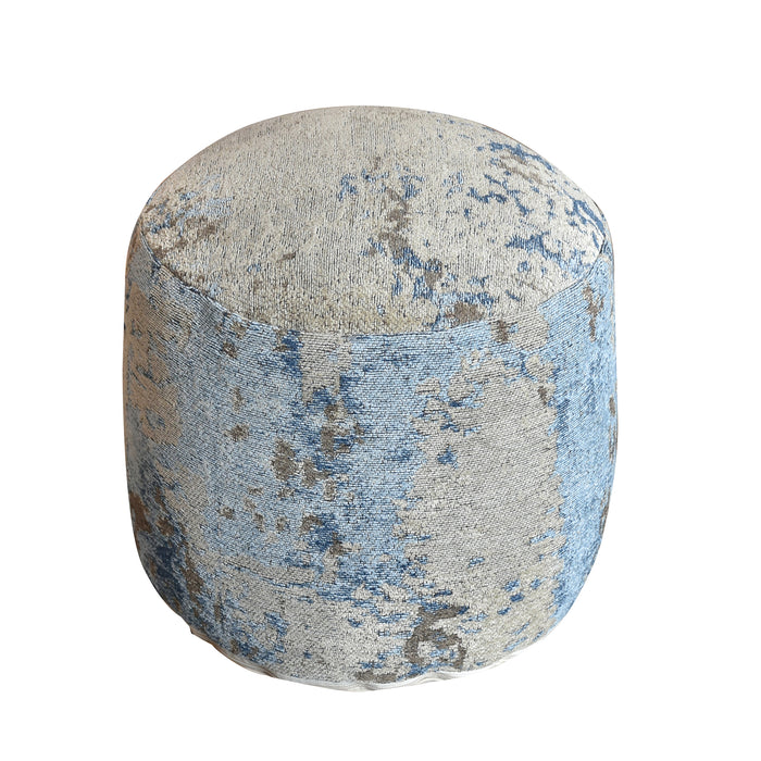 VOLANS ROUND POUF - COTTON CHENILLE