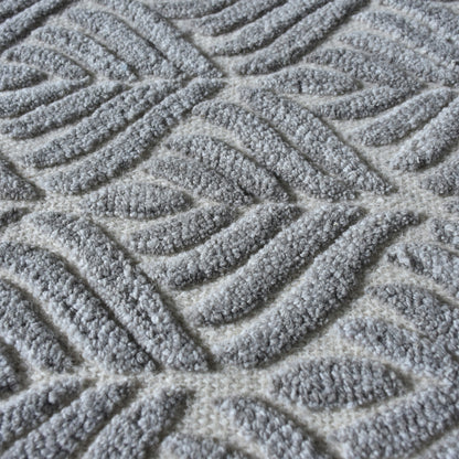 Area Rug, Bedroom Rug, Living Room Rug, Living Area Rug, Indian Rug, Office Carpet, Office Rug, Shop Rug Online, Wool, Natural White, Grey, Hand tufted, All Loop, Floral