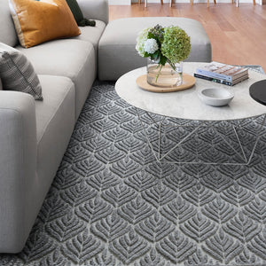 Area Rug, Bedroom Rug, Living Room Rug, Living Area Rug, Indian Rug, Office Carpet, Office Rug, Shop Rug Online, Wool, Natural White, Grey, Hand tufted, All Loop, Floral