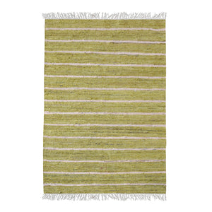 Area Rug, Bedroom Rug, Living Room Rug, Living Area Rug, Indian Rug, Office Carpet, Office Rug, Shop Rug Online, Recycled Fabric, Lime, Pitloom, Flat Weave, Stripes