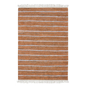 Area Rug, Bedroom Rug, Living Room Rug, Living Area Rug, Indian Rug, Office Carpet, Office Rug, Shop Rug Online, Recycled Fabric, Orange, Pitloom, Flat Weave, Stripes