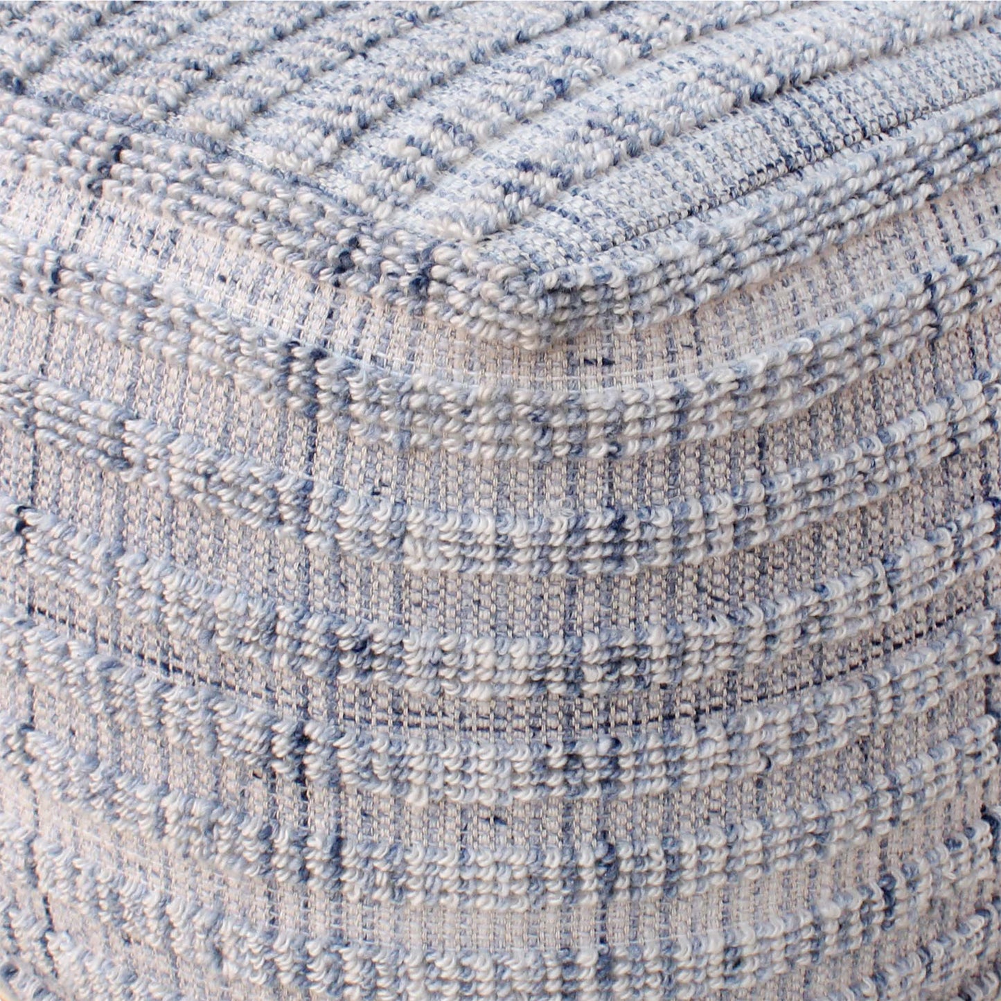 Wasta Pouf, Pet, Blue, Hand woven / All Loop
