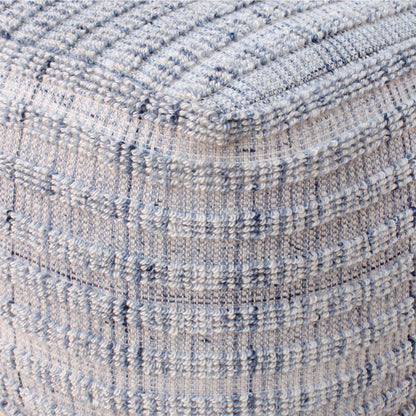 Wasta Pouf, Pet, Blue, Hand woven / All Loop
