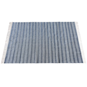 Area Rug, Bedroom Rug, Living Room Rug, Living Area Rug, Indian Rug, Office Carpet, Office Rug, Shop Rug Online, Pet, Blue,Natural White, Pitloom, Flat Weave, Stripes