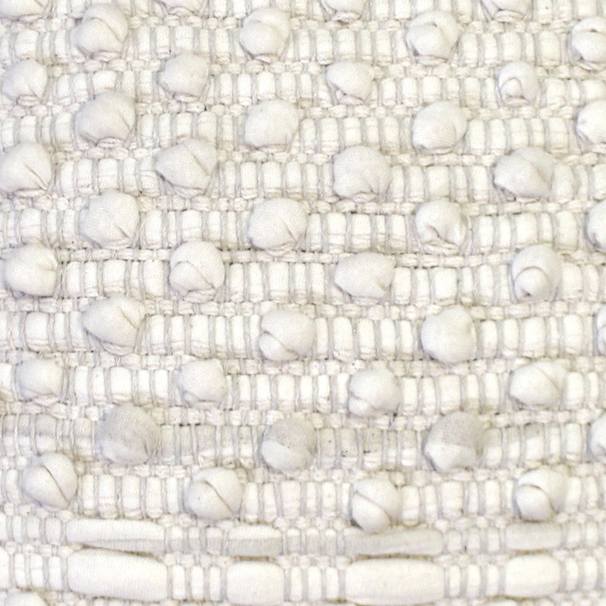 Weddell Pillow, Cotton, Natural White, Pitloom, All Loop