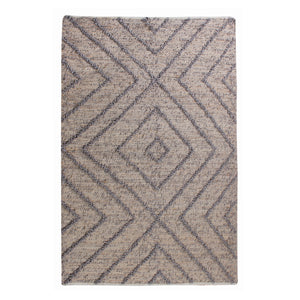 Area Rug, Bedroom Rug, Living Room Rug, Living Area Rug, Indian Rug, Office Carpet, Office Rug, Shop Rug Online, Hemp, Pet, Grey, Natural, Pitloom, Flat Weave, Geometrical