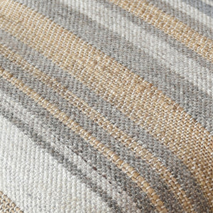 Zenon Foot Stool, Hemp/ Wool/ Viscose, Natural
