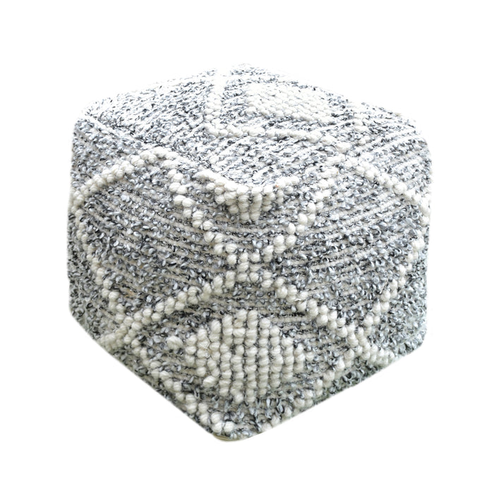 ZOEY POUF - WOOL/ PET