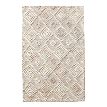 Area Rug, Bedroom Rug, Living Room Rug, Living Area Rug, Indian Rug, Office Carpet, Office Rug, Shop Rug Online, Wool, Beige, Hand woven, All Loop, Geometrical