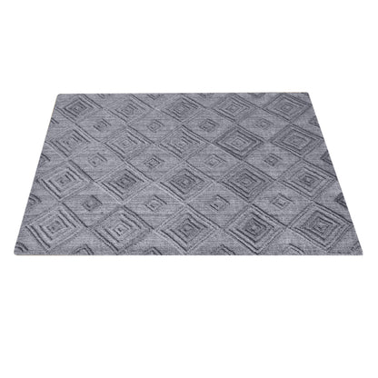 Area Rug, Bedroom Rug, Living Room Rug, Living Area Rug, Indian Rug, Office Carpet, Office Rug, Shop Rug Online, Wool, Grey, Hand woven, All Loop, Geometrical