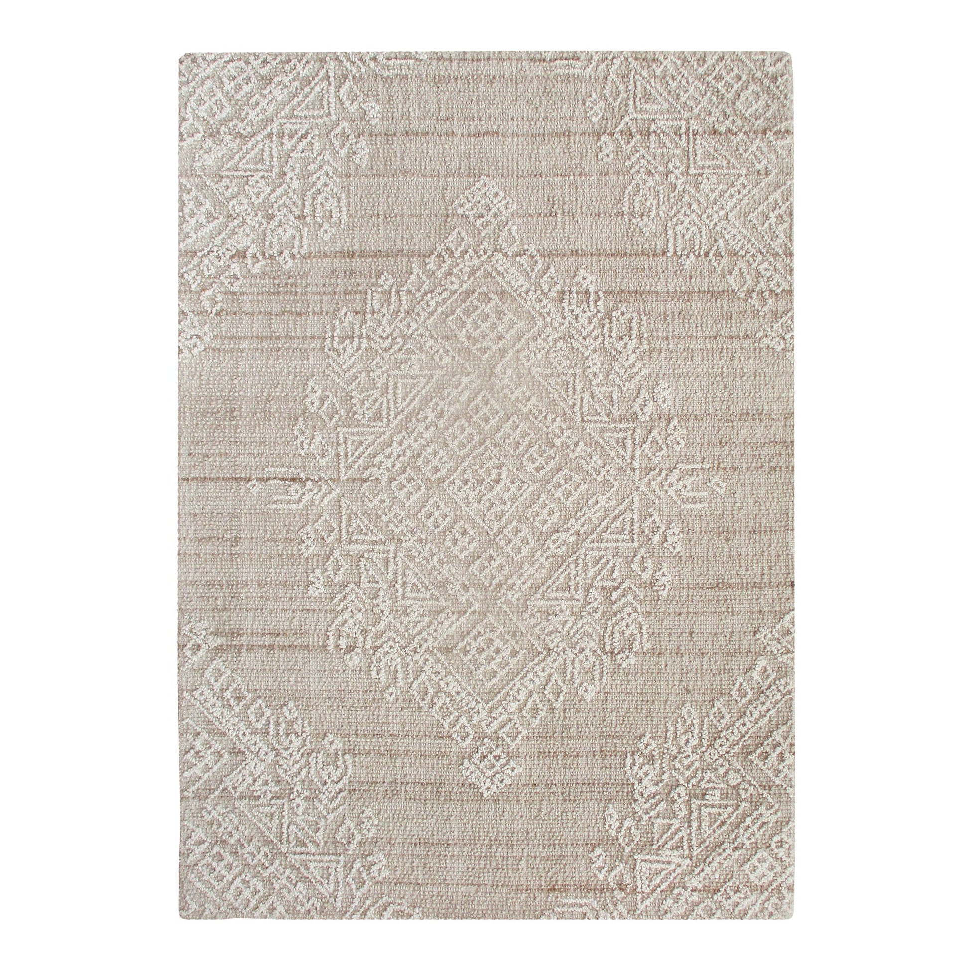 Area Rug, Bedroom Rug, Living Room Rug, Living Area Rug, Indian Rug, Office Carpet, Office Rug, Shop Rug Online, Wool, Beige, Natural White, Hand woven, All Loop, Floral