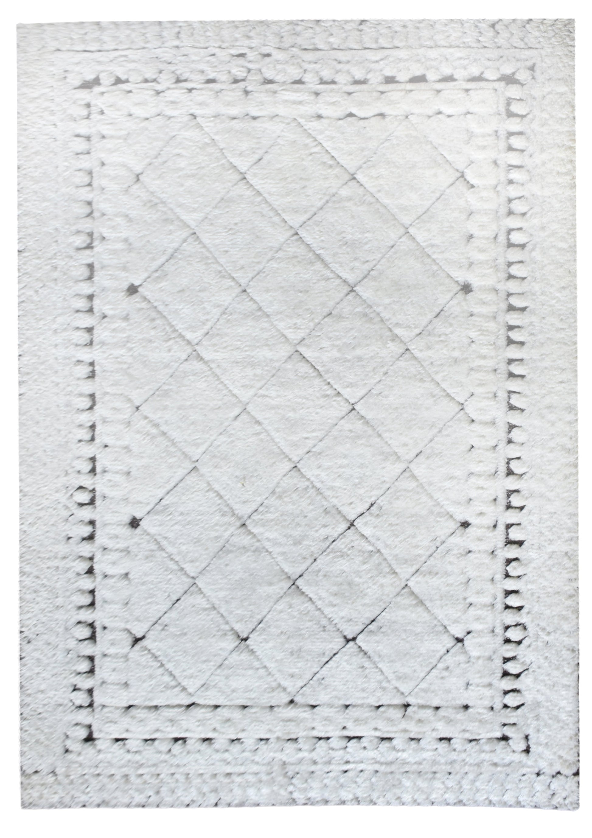 Area Rug, Bedroom Rug, Living Room Rug, Living Area Rug, Indian Rug, Office Carpet, Office Rug, Shop Rug Online, Nz Wool, Viscose, Natural White, Hand knotted, All Cut, Geometrical