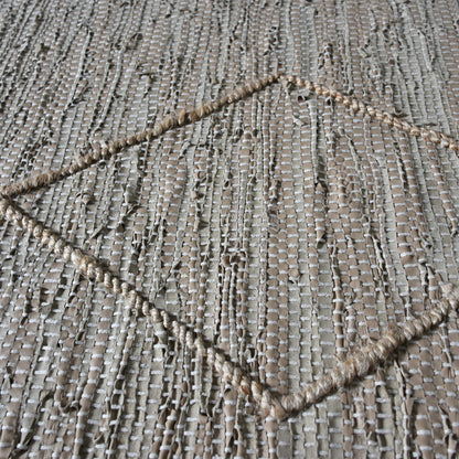 Area Rug, Bedroom Rug, Living Room Rug, Living Area Rug, Indian Rug, Office Carpet, Office Rug, Shop Rug Online, Leather, Hemp, Beige, Pitloom, Flat Weave, Subtle