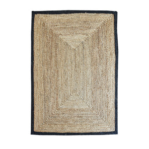 Area Rug, Bedroom Rug, Living Room Rug, Living Area Rug, Indian Rug, Office Carpet, Office Rug, Shop Rug Online, Hemp, Recycled Fabric, Charcoal, Natural, Hm Stitching, Flat Weave, Braided