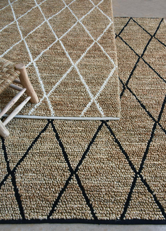 Area Rug, Bedroom Rug, Living Room Rug, Living Area Rug, Indian Rug, Office Carpet, Office Rug, Shop Rug Online, Hemp, Wool, Natural White, Natural, Pitloom, All Loop, Geometrical