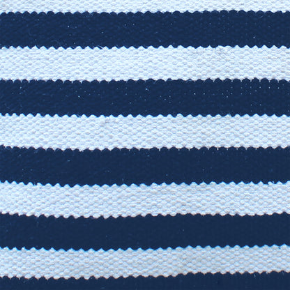 Oliver Pillow, Cotton, Natural White, Blue, Pitloom, Flat Weave