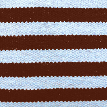 Oliver Pillow, Cotton, Natural White, Rust, Pitloom, Flat Weave