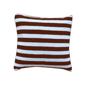 Oliver Pillow, Cotton, Natural White, Rust, Pitloom, Flat Weave